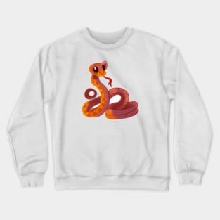 Cute Snake Drawing Crewneck Sweatshirt